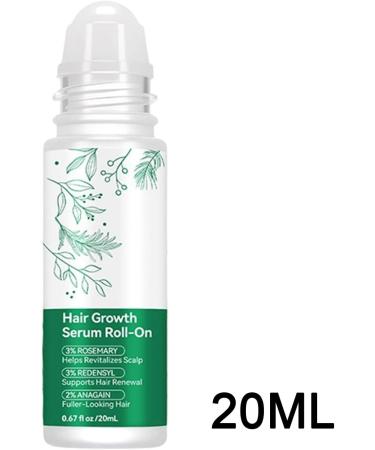 Hair Oil 20ml Liquid Roll-On with Natural Scalp Care - Hair Strengthening Oil for Women and Men Anti-Breakage Silky Texture - Buy Online on GoSupps.com