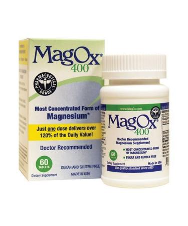 Mag-Ox 400 Magnesium Tablets 60 Each ( Pack Of 4 ) - Buy Online on GoSupps.com