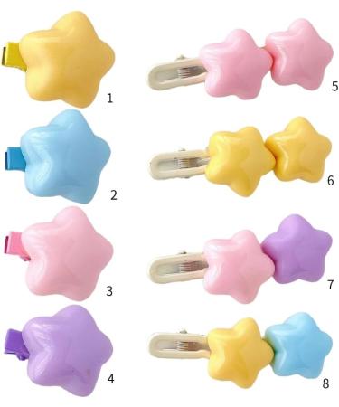 XIAHIOPT Clip Star Shape Duckbill Hairpin Hair Clip for Ponytail Bangs Hairpins for Teenagers Child Pink hairpin - Buy Online on GoSupps.com
