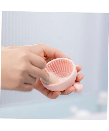 Ipetboom 1pc Silicone Scrub Pad Braces Cleaner Brush Cleaning Plate Brush Cleaner Mat Hair Brush Cleaner Cleaning Brush Scrubber Mat Make up Silica Gel Makeup Brush Cleaning Board Pink - Buy Online on GoSupps.com