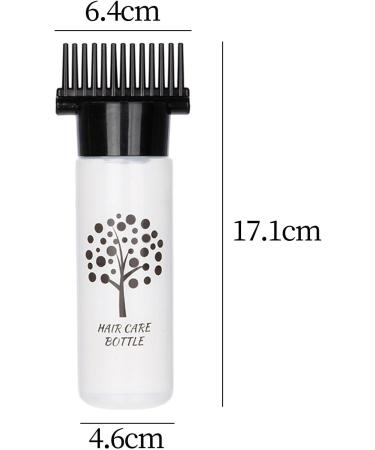 Folpus Squeeze Bottle Hair Dye Bottle Brush Hair Oil Roots Comb Bottle Black - Buy Online on GoSupps.com