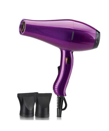 Ionic Hair Dryer 2300 Watt Professional Powerful Blow Dryer with 8 Speed and 3 Heat Setting LED Indicator AC Motor Drier Lightweight Fast Hairdryer Low Noise Hair Dryer with 2 Nozzle Purple small