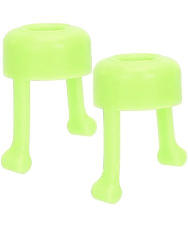 Portable Reusable Eyedrop Guide - 2PC Eye Drop Bottle Holder for Easy Application | Fits Most Bottles (Green) - Buy Online on GoSupps.com