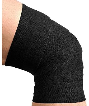 C.P.Sports Kniebandage - 200cm-250cm T25 | Velcro-Free Strength Bandage for Bodybuilding Powerlifting & Cross-Training | Camouflage Black | Optimal Support for Men & Women - Buy Online on GoSupps.com