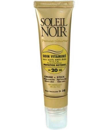 Soleil Noir Vitamineverzorgingscreme SPF20 20 ml + stick SPF30 2 g - Buy Online on GoSupps.com
