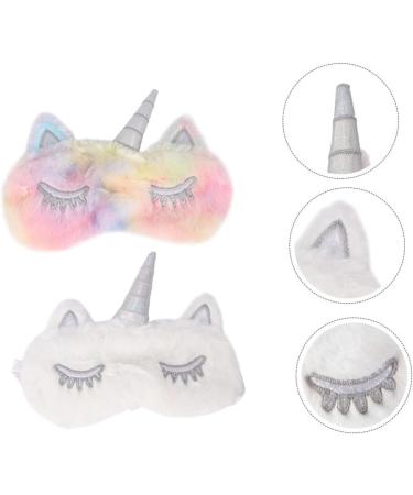 Beaupretty 6 Pcs Unicorn Eye Patch Plush Sleep Masks - Soft White Eye Masks for Restful Sleep - International Shipping Available - Buy Online on GoSupps.com