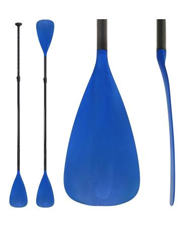 LBW SUP Paddle Board Paddle Stand up Paddleboard Paddles - 3-Piece or 4-Piece Floating Alloy Portable SUP Kayak Paddle Adjustable 2-Sided Paddle 4-Piece Paddle (Blue)