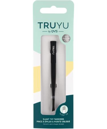 QVS Slant Tip Tweezers - Precision Beauty Tool, 0.3 Ounce - Buy Online on GoSupps.com
