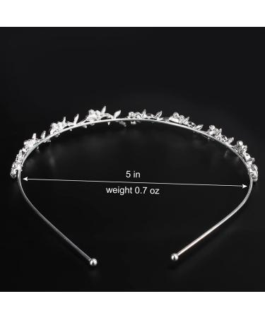 Silver Bridal Headpiece for Brides - AOPRIE Fairy Crown Hair Band for Wedding - Buy Online on GoSupps.com