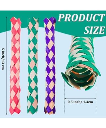 Zerodis 24Pcs Finger Traps - Eco-Friendly Bamboo Chew Toys for Kids & Birds | DIY Party Fun - Buy Online on GoSupps.com