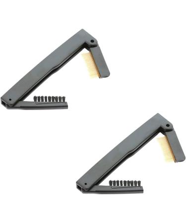 makeup comb Professional Fashion Make Up Steel Needle Mascara Guide Applicator Eyelash Comb Eyebrow Brush Curler Cosmetic Tool(Double Folding) - Buy Online on GoSupps.com