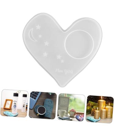 NUOBESTY Coaster Mold Silicone Molds Tray Mold Resin Coasters Simple Diy Mold Manual Mold Crystal Epoxy White 13.6X13CM - Buy Online on GoSupps.com