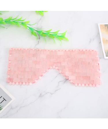 Verdant Touch Cold Therapy Eye Mask - Jade & Rose Quartz Eye Treatment for Relaxation & Revitalization | International Shipping Available - Buy Online on GoSupps.com
