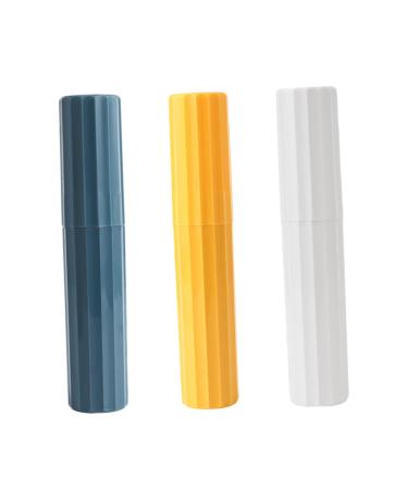 Tovinanna 3 pieces toothbrush holder toothpaste travel case travel toothpaste case toothbrushes Storage case travel toothpaste holder toothbrushes storage container toothbrushes