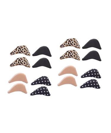 NOLITOY 8 Pairs Shoe Filler Pads Heel Cushions Cups Adjustable Toe Plug Toe Filler Insert Toe Plug Insert Shoe Toe Fillers Loose Shoes Insert Shoe Filler Plug Toe Stuffer Padding High Heel