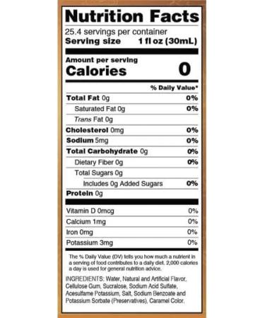 Jordan's Skinny Syrups 0 Calories | 0 Sugar | Butter Toffee Syrups 750mL - Buy Online on GoSupps.com