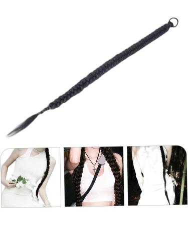 Beavorty braid wig ponytail braid extensions braided hairpiece braided hair extensions for women hairpieces for women braided with hair band braids material Miss strap Fashion 100X8CM Black - Buy Online on GoSupps.com