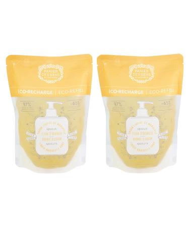 Panier des Sens Orange Blossom Liquid Hand Soap refills  Liquid Marseille Soap - Made in France 96% natural - 2x 16.9Floz/500ml - Buy Online on GoSupps.com
