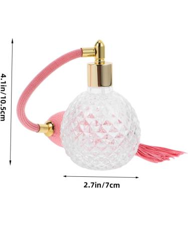 HEALLILY Crystal Glass Refillable Perfume Atomizer Spray Bottle Vintage Style Empty Perfume Bottle with Long Tassel Pink 100ml Black - Buy Online on GoSupps.com