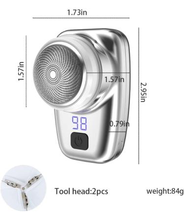 Mini Portable Electric Rotary Shaver | Waterproof USB Rechargeable Face Razor for Men - Buy Online on GoSupps.com