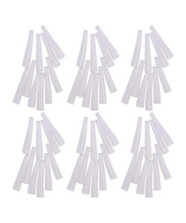 UTENEW 50pcs Tweezer Tip Protector Covers  Eyelash Tweezers Point/End Caps  Clear Durable Covers for Protecting Carving Forks  Small Makeup Forceps 50 Clear