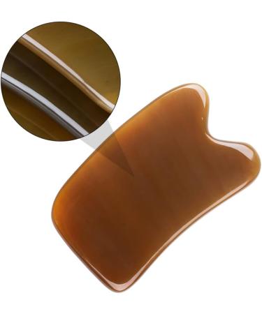 FRCOLOR 2 Pcs Body Gua Sha Tablets - Yak Horn Scraping Massage Tools for Back & Limbs - Acupuncture Board Gua Sha Board 10x6cm - Buy Online on GoSupps.com