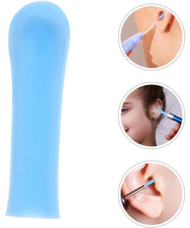 FRCOLOR 5pcs Silicone Ear Spoon Replacement Tips - Reusable Ear Wax Cleaner Tool (Sky Blue) - International Shipping Available - Buy Online on GoSupps.com
