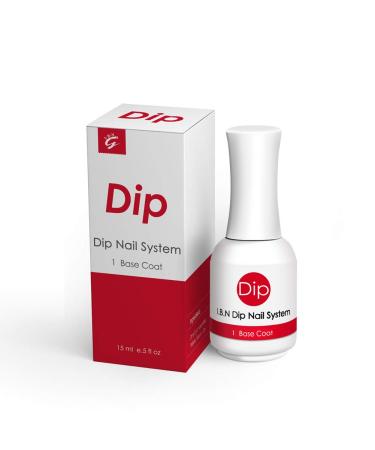 Dip Powder Base Coat 15ml/Bottle (Added Calcium and Vitamin) for Dipping Powder Nail Salon At Home Use DIY Manicure (Base Coat)