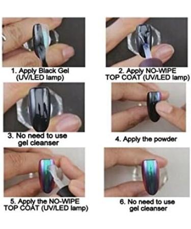 Aurora Chrome Nail Polish Powder - Mirror-Like Shine for Stunning Nails - Buy Online on GoSupps.com