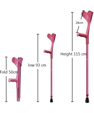 Adult Forearm Cane Half Cuff Elbow Crutches Lightweight Telescopic Folding Arm Crutch for Medical Rehabilitation 10 Height Adjustable (Color : Black Size : 2pcs) Warm Life - Buy Online on GoSupps.com