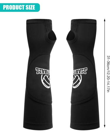 Tgkyk Women's Volleyball Arm Sleeves - Protective Pads & Thumb Hole 1 Pair Arm Protection Black Volleyball Accessories Wrist Support - Buy Online on GoSupps.com