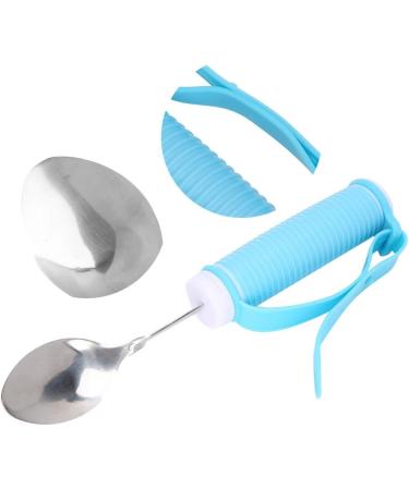 Wear-Resisting with Elastic Strap Dining Eating Aids Utensil Elderly Auxiliary Tableware for The Elderly Disabled Eating Aids Flexible Rotating - Buy Online on GoSupps.com