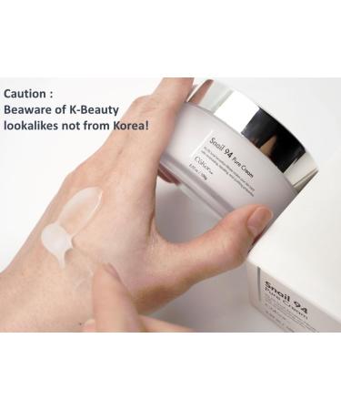 Buy 1 Get 1 Free Cokor 94% French Snail Mucin Moisturizing Cream - K-Beauty Glass Skin Care 3.52 oz x 2-pack - Fast International Shipping - Buy Online on GoSupps.com