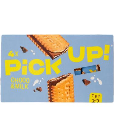  Italian Gourmet E.R. Pick Up Choco & Milk Set of 5 Milk Chocolate Bars with Milk Cream Filling in a Double Biscuit 128g Package Each Pack Contains 4 x 28g Cookies + Polpa di Pomodoro - Buy Online on GoSupps.com