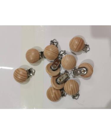 10 Eco-Friendly Natural Wood Pacifier Clips | Non-Toxic Dummy Clip Holders for Babies - Buy Online on GoSupps.com