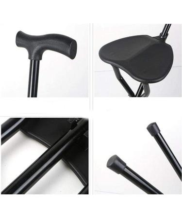 Walking Stick with Seat Upright Walker Crutch Walking Cane with Seat - Folding 2-in-1 Folding Walking Stick Seat for Men and Women for Elderly Gift Selfless dedication - Buy Online on GoSupps.com
