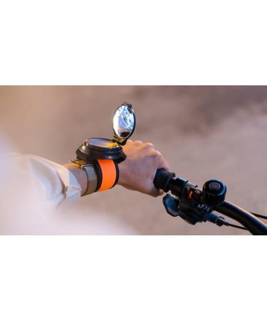 Bub-up Superbikero Bracelet for Bicycle & Scooter - Bright Integrated Mirror & Flexible Tape for Rear Mirrors & Turn Signals - Buy Online on GoSupps.com