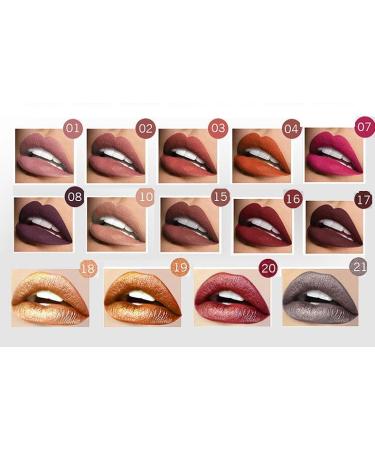  YYZGGLING Glossy matte liquid lipstick long-lasting waterproof moisturizing non-sticky cups (18) - Buy Online on GoSupps.com