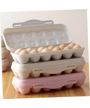 KOMBIUDA 2pcs Anti-Collision Damage Chicken Egg Tray for Refrigerator Egg Fridge Organizers re-usable Grey 30X11X6.5CM - Buy Online on GoSupps.com
