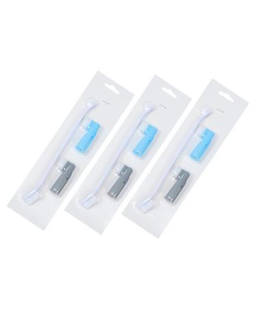 NOLITOY 3pcs Pet Toothbrush Pet Teeth Brush Dog Dental Brush Dog Oral Toothbrush Toothpaste Double Sided