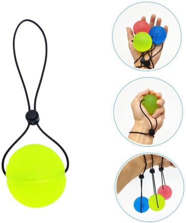 Fomiyes 5-St Handle Ball Trainer - Finger Exercise Grip Ball for Adults | TPE Squeezing & Hand Training Tool - Buy Online on GoSupps.com