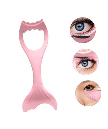 Mipcase 4pcs Eyeliner Tool Kit - Eyeshadow Brushes Mascara Aids & Eyelash Stencils for Perfect Lash Extensions - Pink Silicone Mold Set - Buy Online on GoSupps.com