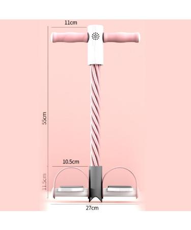 Buy Foot Pedal Resistance Band - Multifunctional 4/6-Tube Fitness Pulley for Abdomen Arms & Legs - Pink Basic Model - Ships Internationally - Buy Online on GoSupps.com