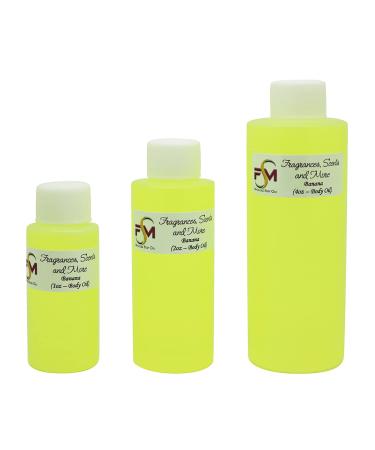 Banana Fragrance Oil - 3 Bottles 1 Fl Oz Glass Roll On (30ml) 1.01 Fl Oz (Pack of 3)
