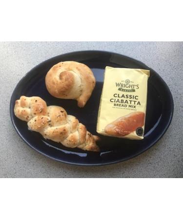 Wright's | Ciabatta Bread Mix 5X500g | Simply Add Oil and Water | It is delicious plain or as a base for your own ideas or ingredients | For Machine or Hand Baking | Suitable for Vegetarians - Buy Online on GoSupps.com