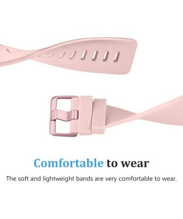 Vancle Silicone Sports Armband for Fitbit Versa | Replacement Bracelet for Versa 2 Versa Lite & SE - Pink (S) - Buy Online on GoSupps.com