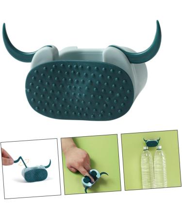 Housoutil 4-Piece Hook Set - Punch-Free Mop & Broom Holder | Best Mop Organizer Clamp | No Drill Tool Hangers | 12x7.5cm Blue - Buy Online on GoSupps.com