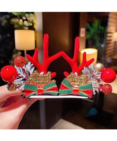Shop Christmas Hair Accessories: Sponge Antlers Clips & More - Festive Styles for Holiday Cheer - Buy Online on GoSupps.com