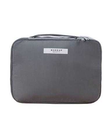 Katadem Travel Makeup Bag,Large Opening Portable Makeup Bag Opens Flat for  Easy Access, Toiletry Bag,PU Leather Makeup Bag,Cosmetic Organizer for