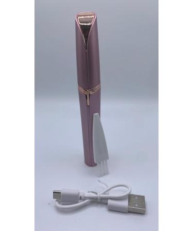 Buy Eyebrow Hair Remover with LED Light - Rechargeable Electric Precision Trimmer for Women - Painless Portable Razor in Rose Gold - Flawless Hair Removal for Lips Nose & Chin - Buy Online on GoSupps.com